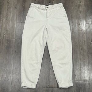 Banana Republic Cream Barrel Pants Size 6